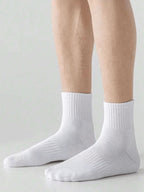 5 Pairs Polyester Elastane Crew Socks