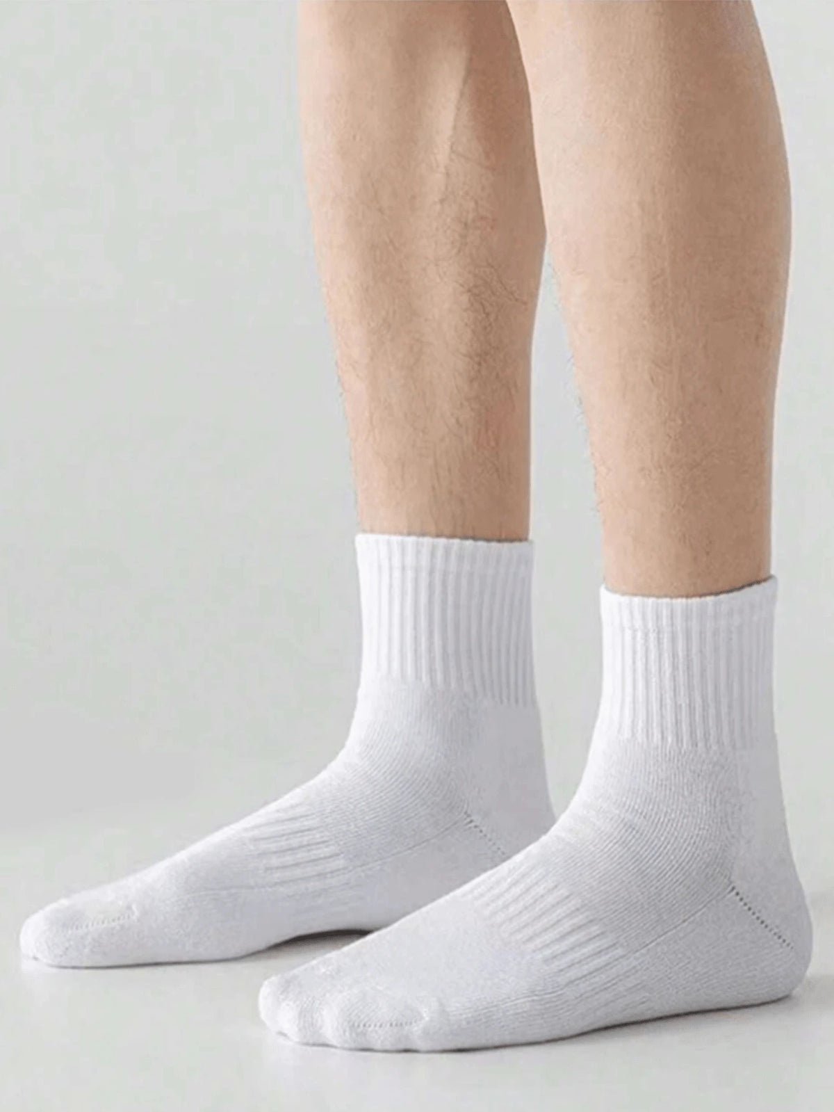 5 Pairs Polyester Elastane Crew Socks