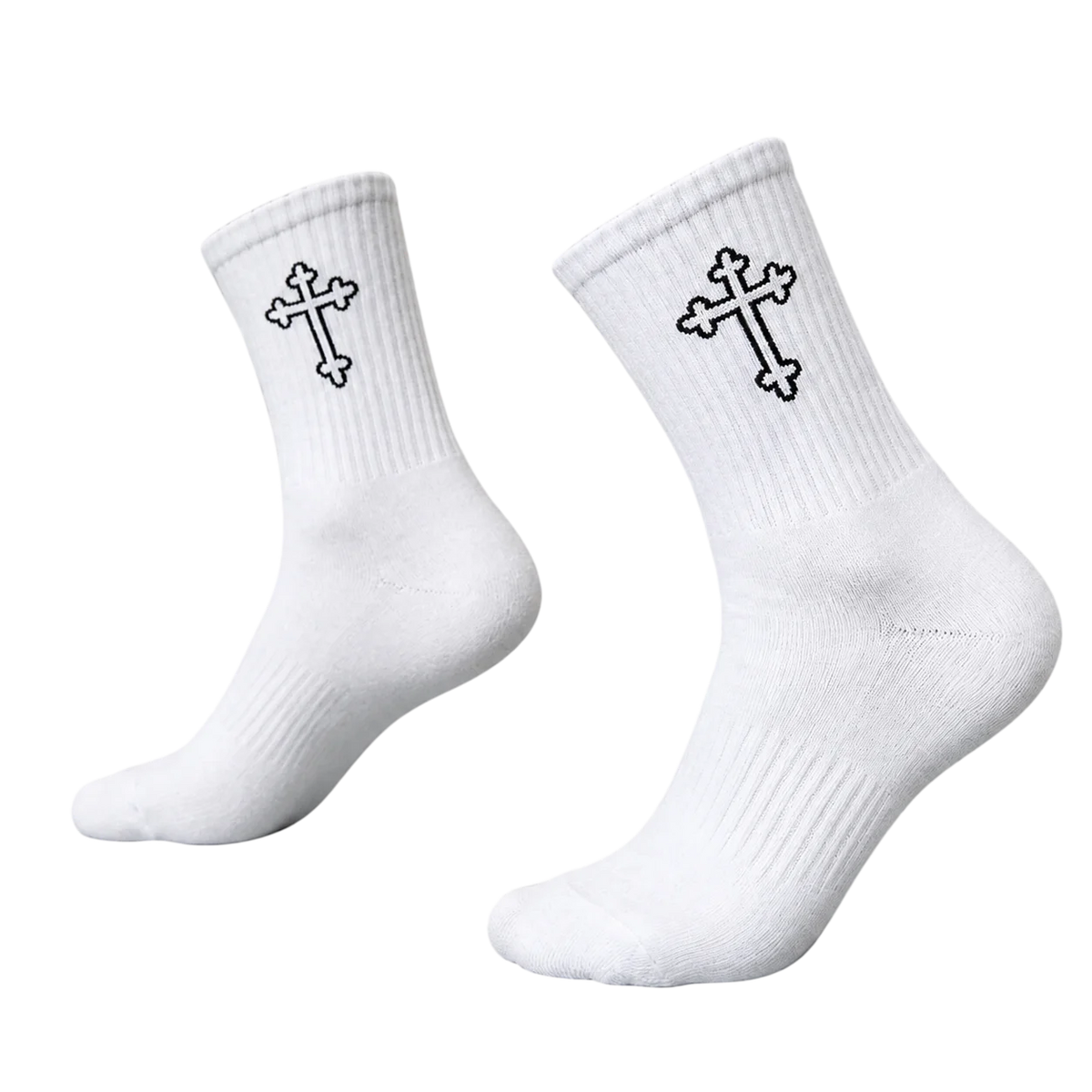 Polyester Elastane Blend Mens Crew Socks 5 Pack
