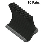 Polyester Elastane Unisex Crew Socks 10 Pack