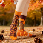 Cotton Blend Lucky Cat Crew Socks