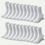 Polyester Elastane Knit Crew Socks