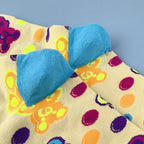 Cotton Blend Bear Pattern Casual Mid Calf Socks