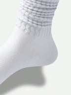 Polyester Elastane Knit Crew Socks