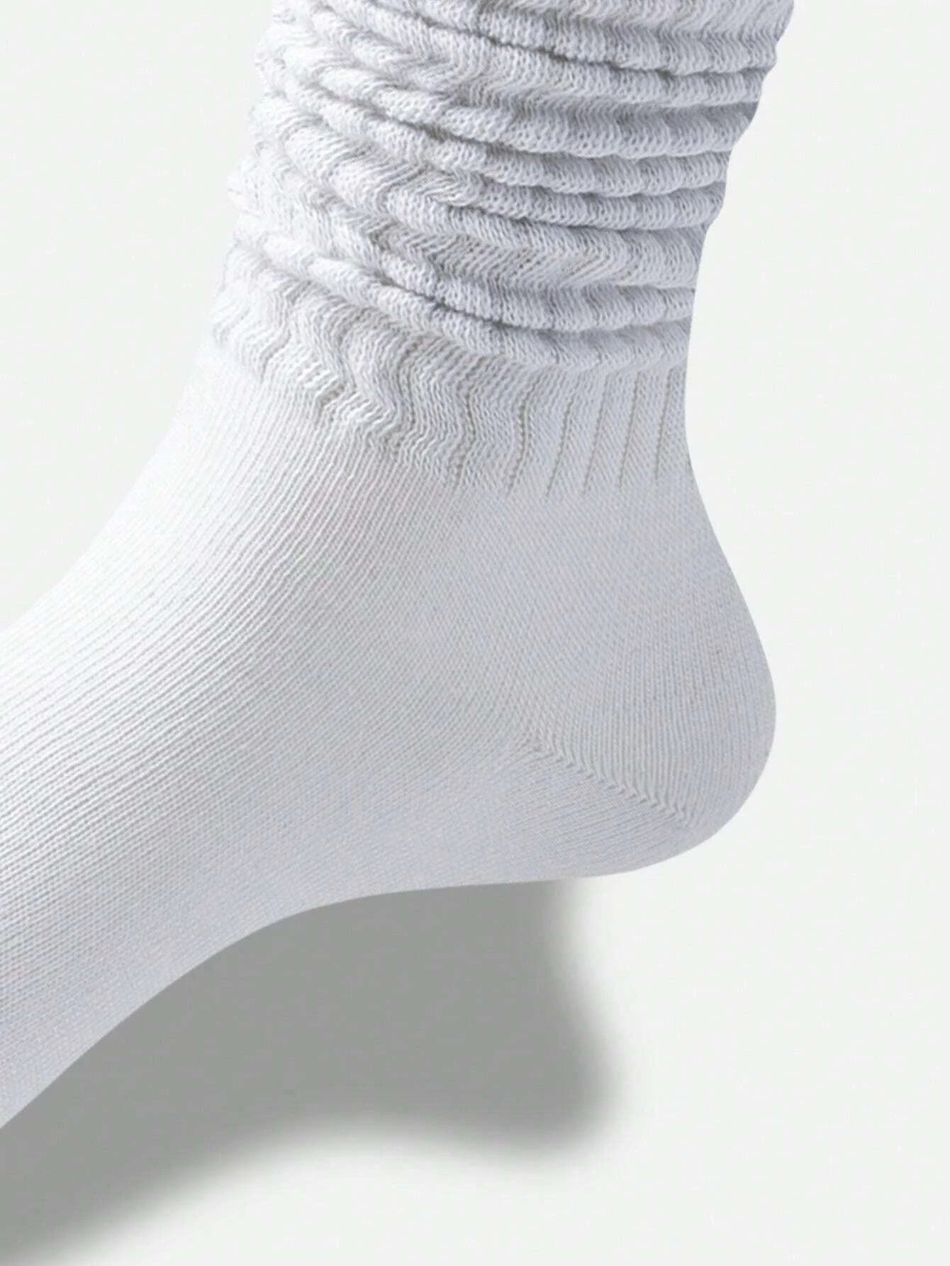 Polyester Elastane Knit Crew Socks - 9