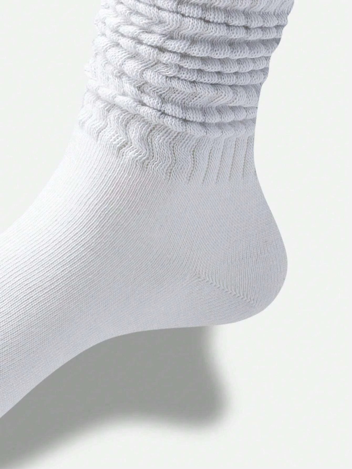 Polyester Elastane Knit Crew Socks