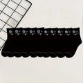 Polyester Blend Expression Print Crew Socks
