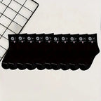 Polyester Blend Expression Print Crew Socks