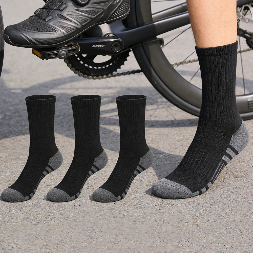 5 Pair Polyester Elastane Crew Socks
