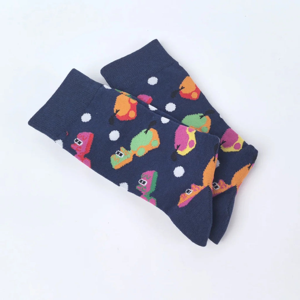 Polyester Animal Pattern Casual Mid Calf Socks