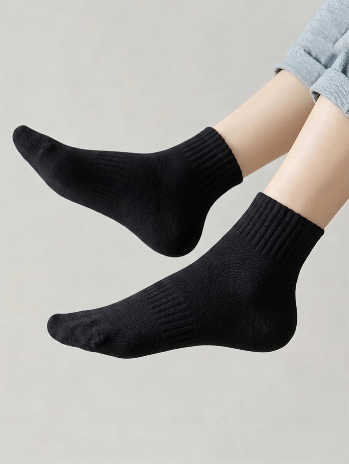 20 Pair Polyester Elastane Blend Mid Calf Crew Socks - 7
