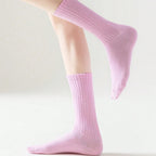 Polyester Elastane Blend Mid Calf Casual Socks 10 Pack