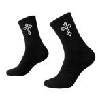Polyester Elastane Casual Crew Socks 5 Pairs