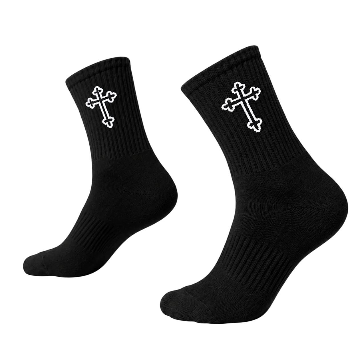 Polyester Elastane Blend Mens Crew Socks 5 Pack - 5
