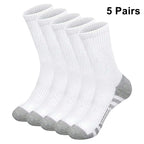5 Pair Polyester Elastane Crew Socks