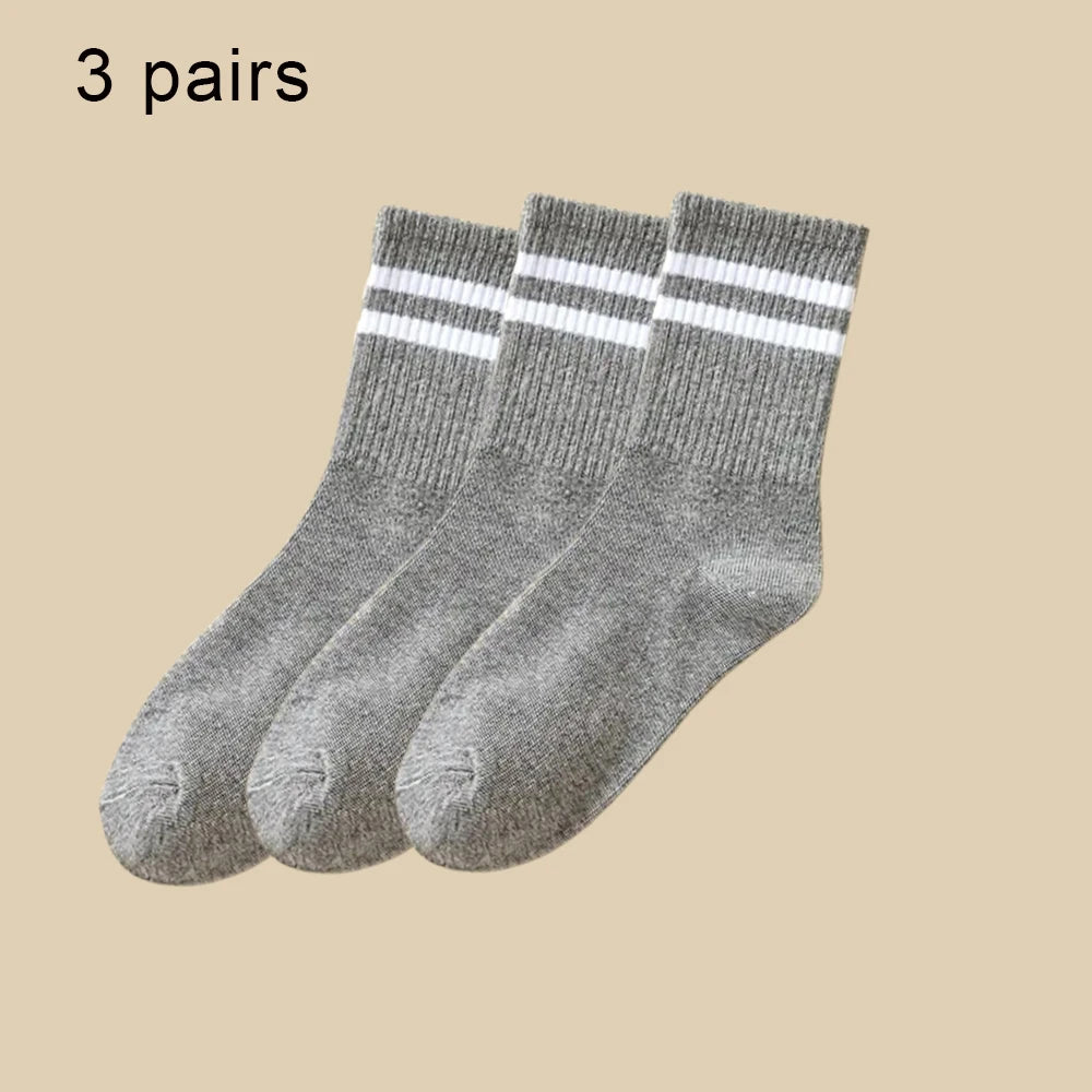 Polyester Elastane Crew Socks 6 Pairs