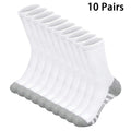 Polyester Elastane Blend Crew Socks 10 Pack