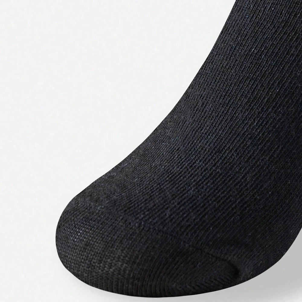 5 Pair Polyester Elastane Knit Mid Calf Slouch Socks