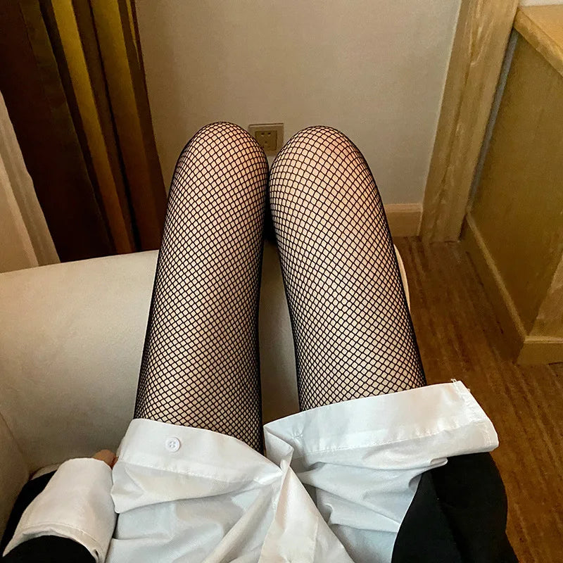 Nylon Fishnet Pantyhose Stretchy Mesh Tights
