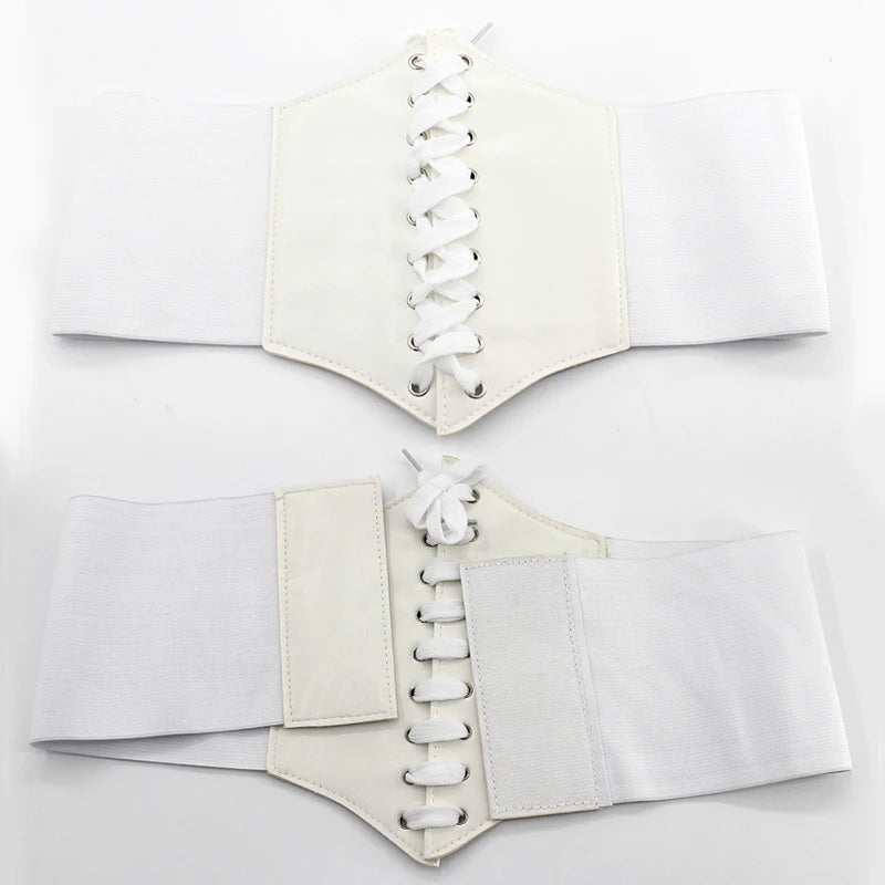 Synthetic Leather Waist Cincher Corset Belt