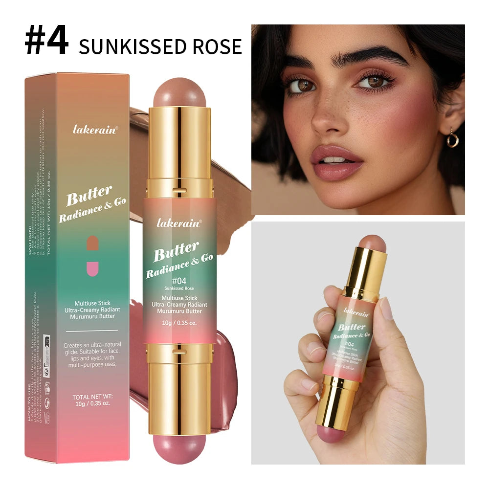 Double Ended Cream Bronzer and Blush Makeup Stick - 23