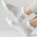 Cotton Polyester Ankle Socks Breathable Mesh Summer Casual Footwear
