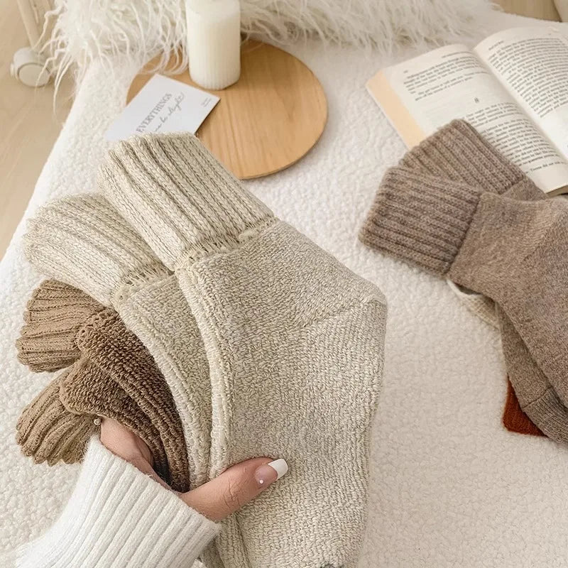 Thick Knitted Winter Socks for Women