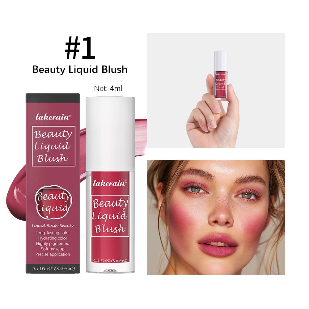 Liquid Blush Face Cheek Tint Waterproof Long Lasting Pigmented Makeup