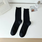 Polyester Elastane Casual Mid Tube Socks