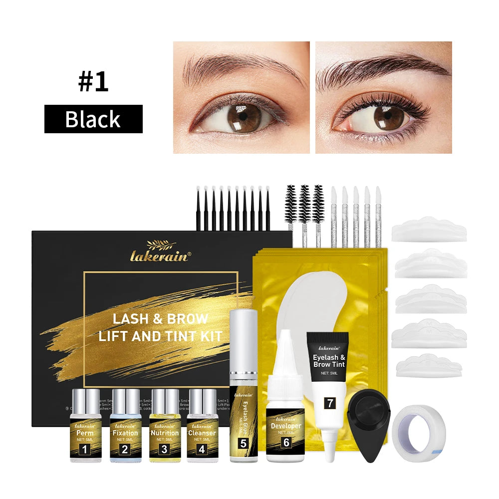 Professional Eyelash and Eyebrow Lifting and Tinting Kit - 1