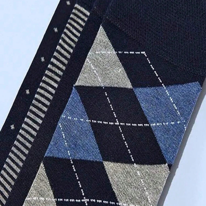 Polyester Elastane Men Business Mid Tube Socks