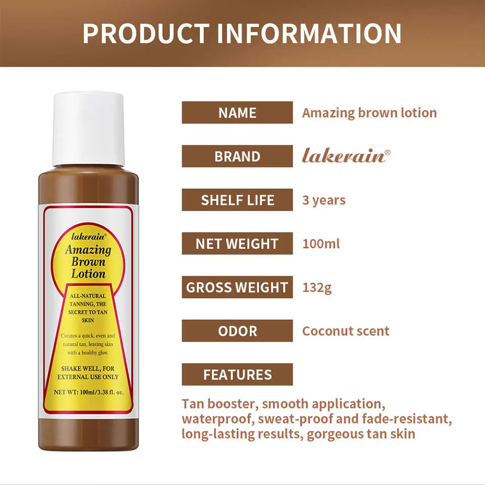 Sunless Tanning Body Lotion Liquid Bronzer