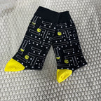 Cotton Blend Unisex Gaming Pattern Crew Socks