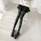 Geometric Pattern Nylon Pantyhose Tights
