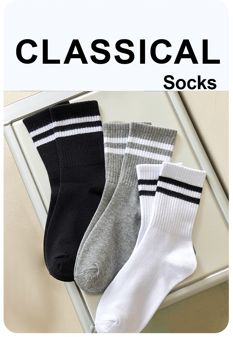 Polyester Elastane Blend Women Mid Tube Sports Socks