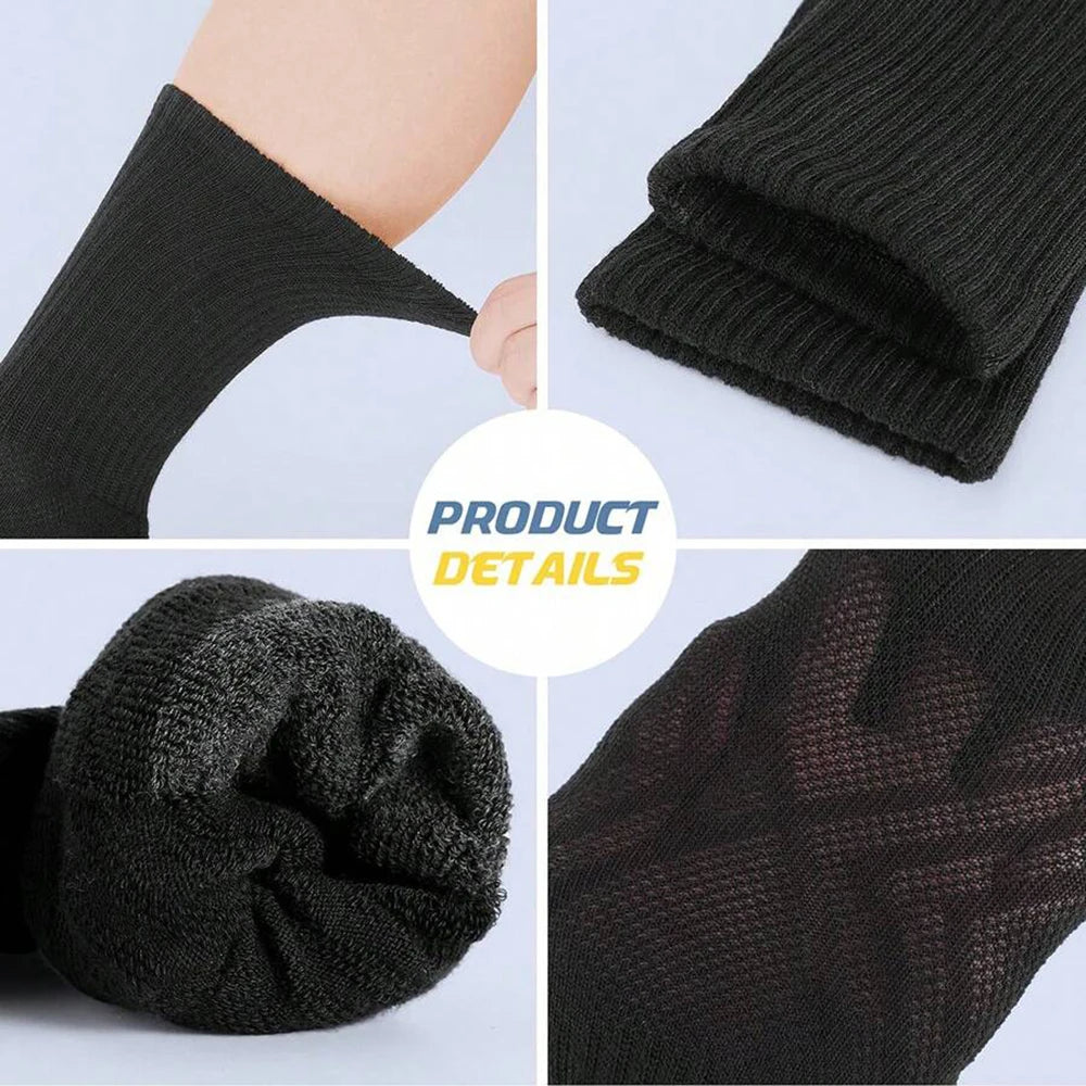 Polyester Spandex Breathable Athletic Crew Socks