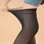 Fleece Lined Translucent Pantyhose Thermal Tights