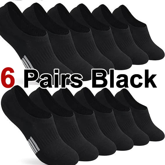 Breathable Polyester Invisible Ankle Socks for Women