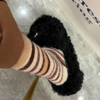 Plush Cartoon Mid Calf Socks Polyester Blend