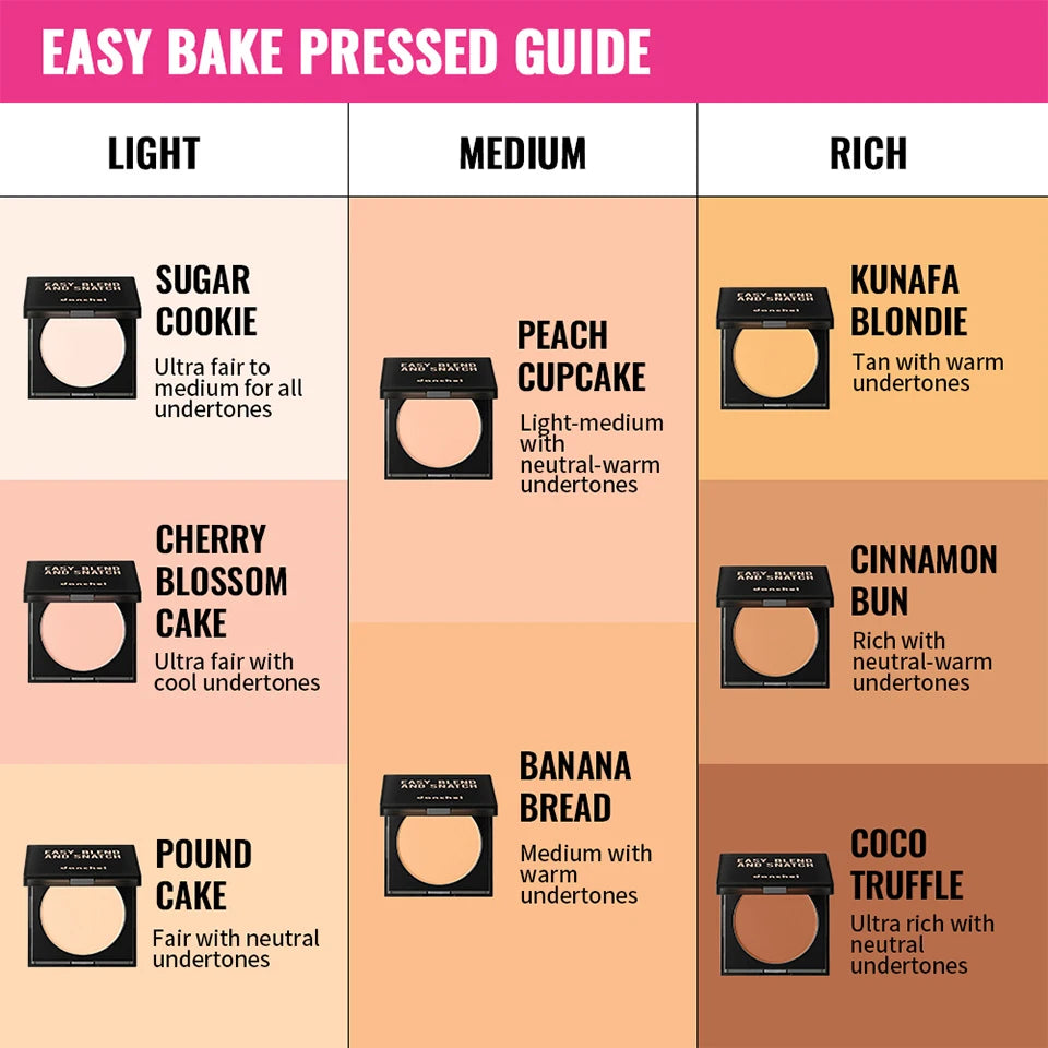 Pressed Matte Face Setting Powder Oil Control Makeup - 12