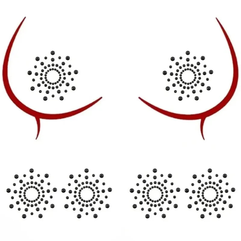 Silicone Rhinestone Nipple Covers