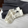Cotton Bow Detail Crew Socks