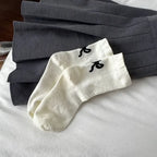 Cotton Bow Detail Crew Socks