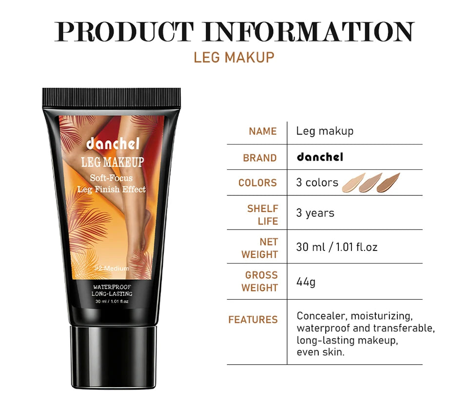 Liquid Leg Makeup Foundation Waterproof Body Concealer - 17