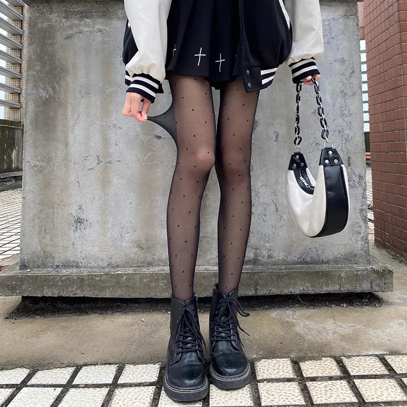 Nylon Patterned Tights for Women