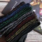 Cotton Blend Glitter Mid Tube Socks 3 Pairs