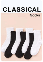 7 Pairs Polyester Elastane Mid Tube Casual Socks