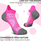 Unisex Polyester Low Cut Ankle Socks 5 Pair Pack