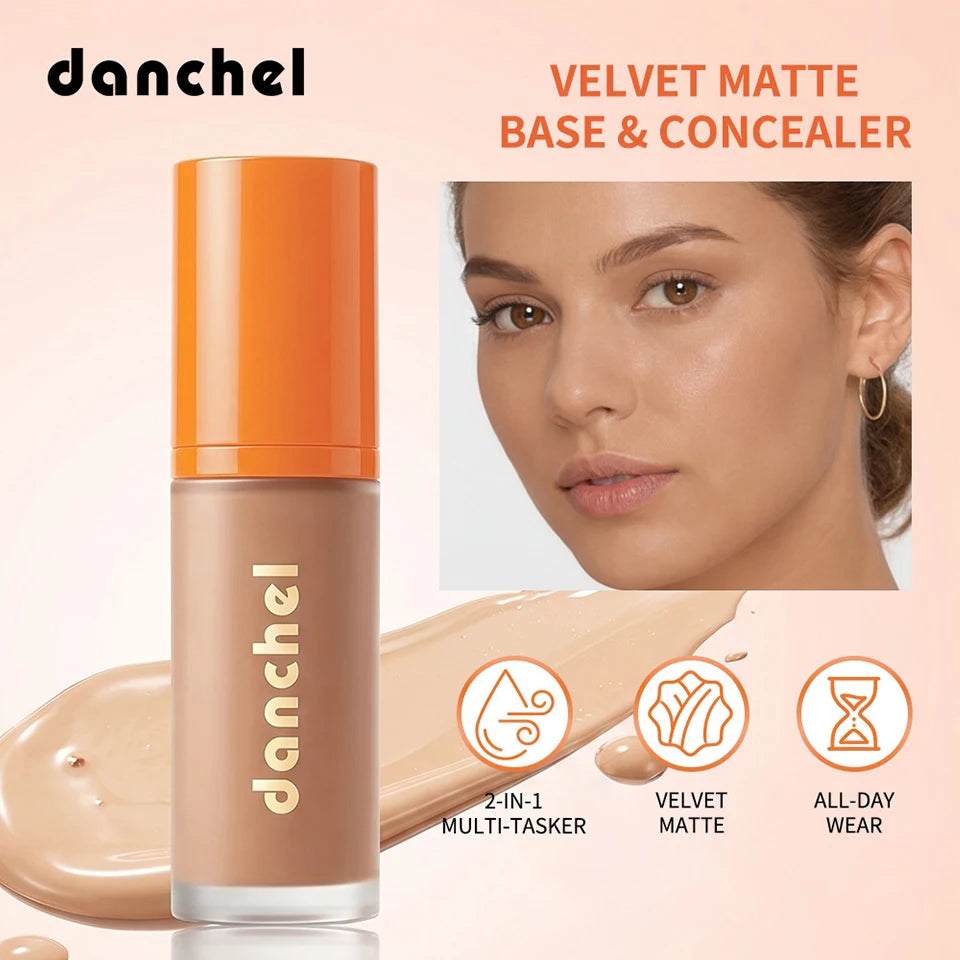 Liquid Foundation and Concealer Velvet Matte Finish