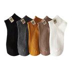 Polyester Blend Ankle Socks For Men 5 Pack